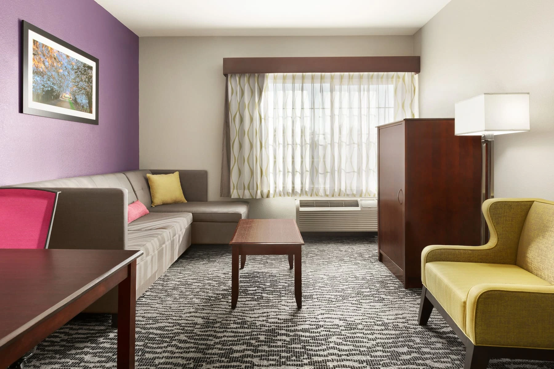 Spacious suite interior