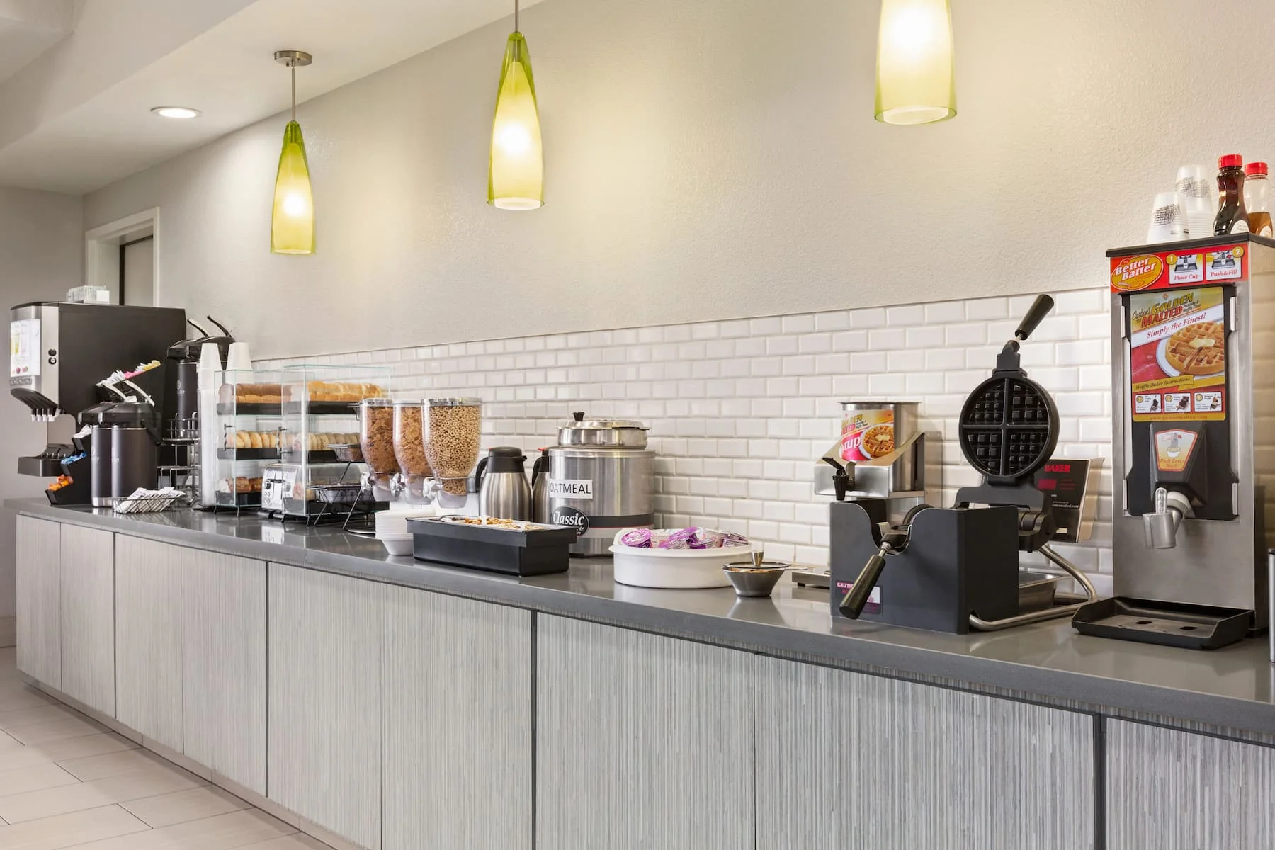 Complimentary Bright Side Breakfast serving area